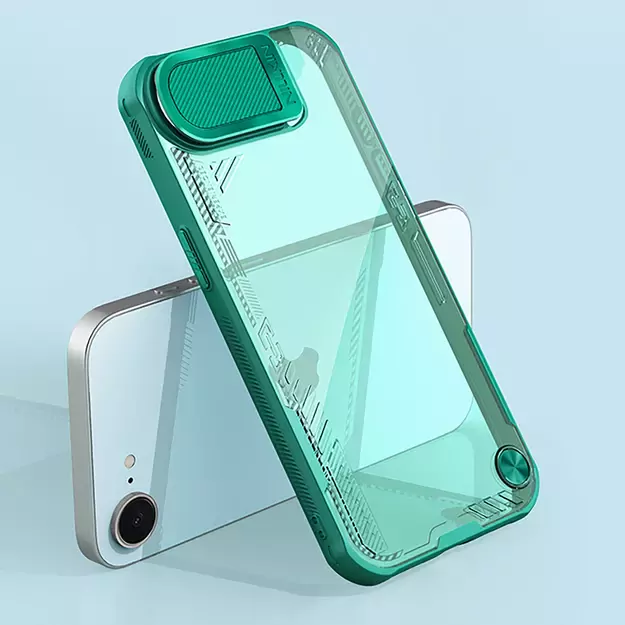 Nillkin Iceblade Prop Case with Lens Cover and Stand for iPhone 16e - Green 7