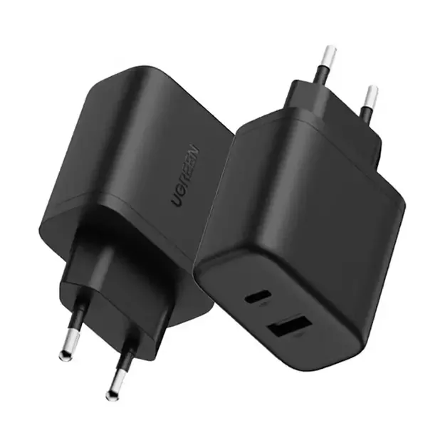 Ugreen X227 20W GaN Wall Charger 1x USB-A 1x USB-C - Black 3