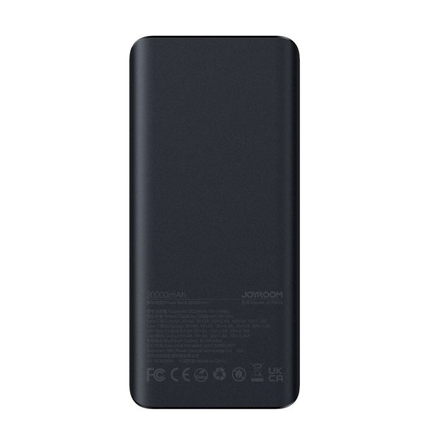 Powerbank Joyroom JR-PBF02 30W 20000mAh + USB-A - USB-C cable 0.25m - black 8