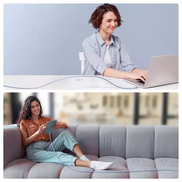 Joyroom Multi-Color Series A14 USB-C / Lightning 20W Cable 1.2 m - Blue 4