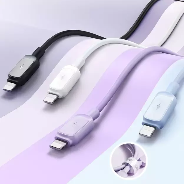 Joyroom Multi-Color Series A14 Lightning / USB-A 2.4A Cable 2 m - Black 9