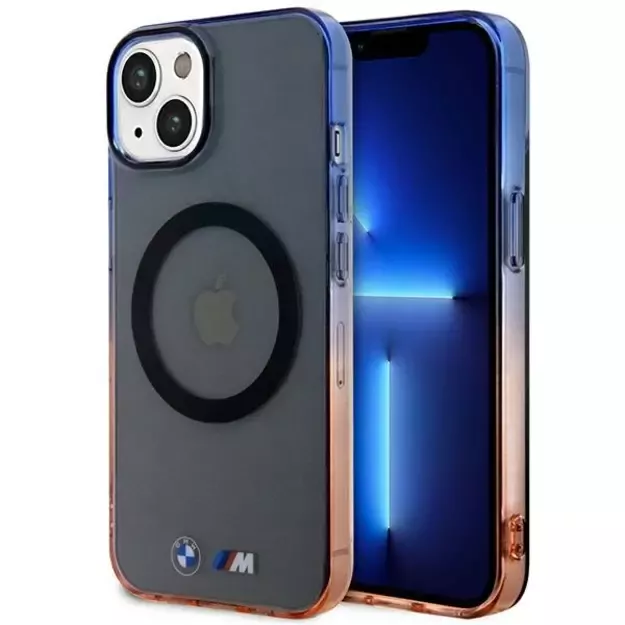 Case BMW BMHMP14SHTGE iPhone 14 6.1&quot  grey/grey hardcase Gradient Bumper MagSafe