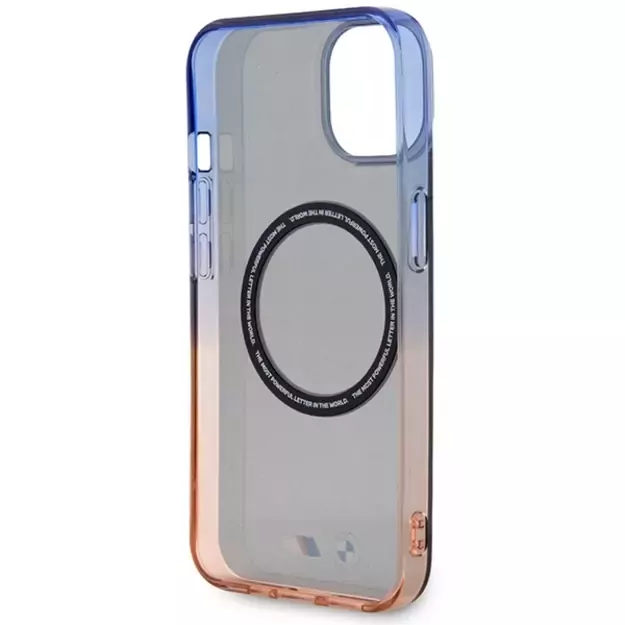 Case BMW BMHMP14SHTGE iPhone 14 6.1&quot  grey/grey hardcase Gradient Bumper MagSafe 6