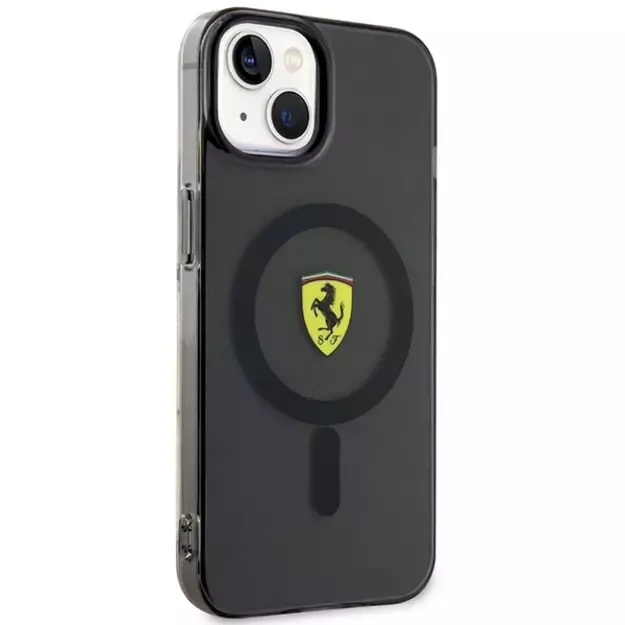 Ferrari FEHMP14SURKK iPhone 14 6.1  black/black hardcase Translucent Magsafe 3