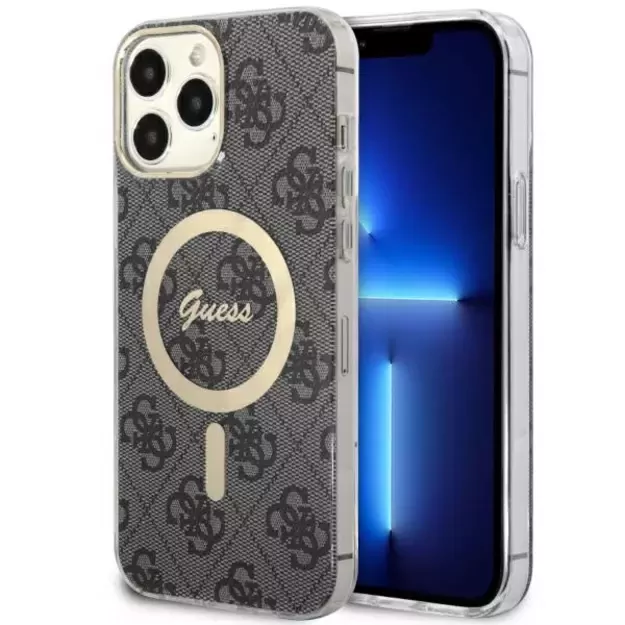 Guess GUHMP13XH4STK iPhone 13 Pro Max 6.7  black/black hardcase 4G MagSafe