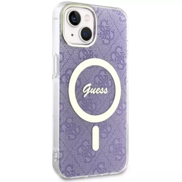 Guess GUHMP14MH4STU iPhone 14 Plus 6.7  purple/purple hardcase 4G MagSafe 3