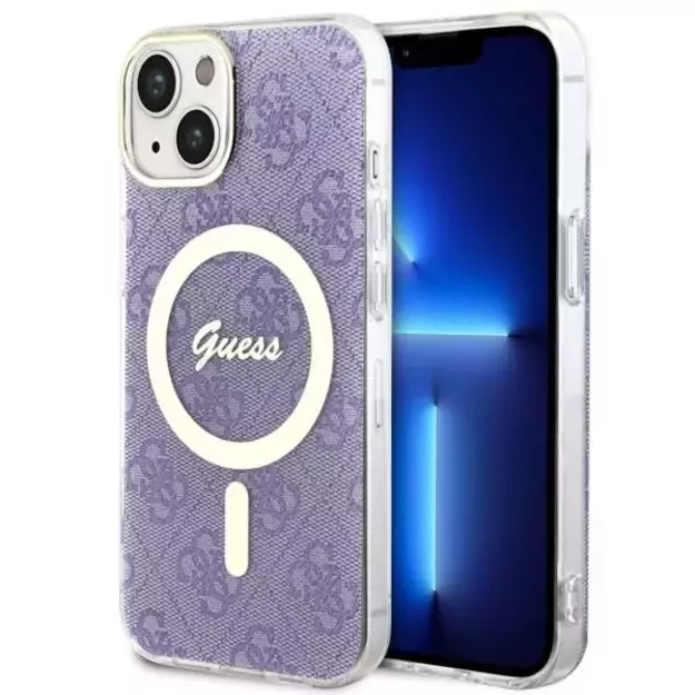 Guess GUHMP14MH4STU iPhone 14 Plus 6.7  purple/purple hardcase 4G MagSafe
