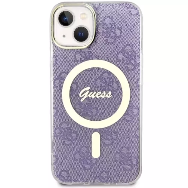 Guess GUHMP14MH4STU iPhone 14 Plus 6.7  purple/purple hardcase 4G MagSafe 2