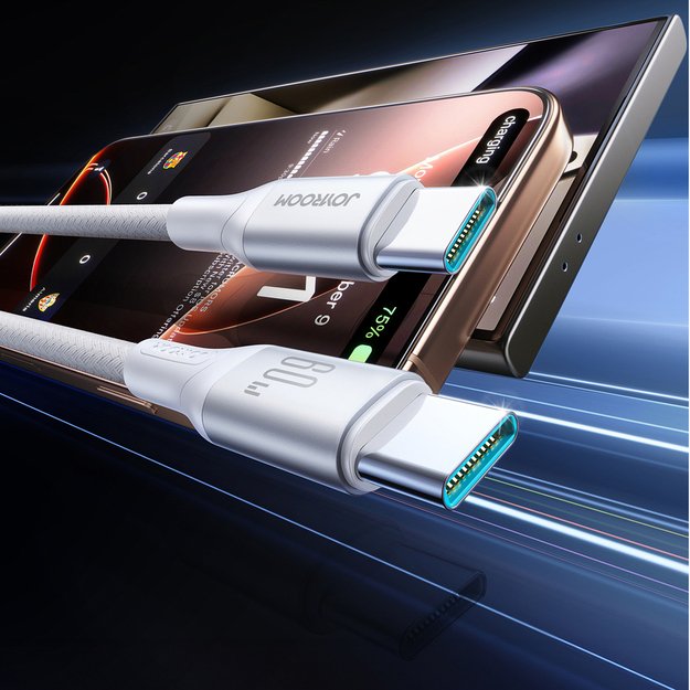 Joyroom S-A28 Flash Series 60W USB-C - USB-C Cable 1m - White 2