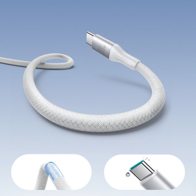 Joyroom S-A28 Flash Series 60W USB-C - USB-C Cable 1m - White 6