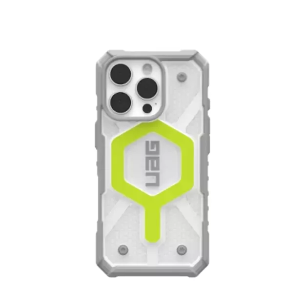 UAG Pathfinder Clear Magsafe iPhone 16 Pro Case Compatible with MagSafe - Green