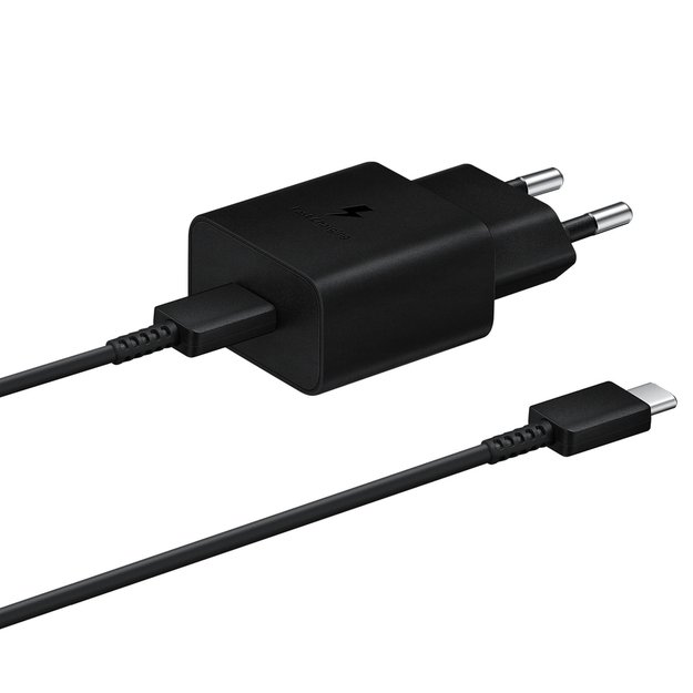 Samsung EP-T1510XBEGEU 15W PD USB-C AFC Wall Charger with USB-C Cable - Black