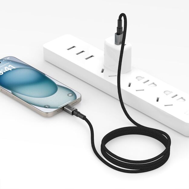 Tech-Protect Ultraboost DNA USB-A / USB-C Cable 15W/3A 300cm - Gray 4