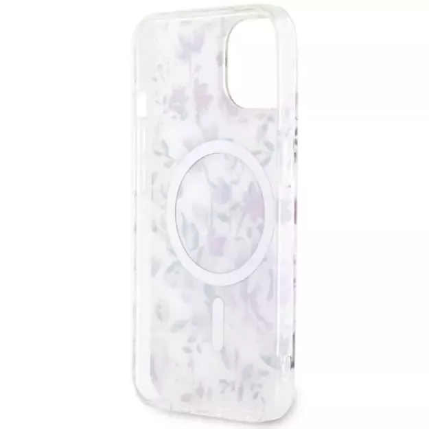 Guess Flower MagSafe case for iPhone 14 - transparent 8