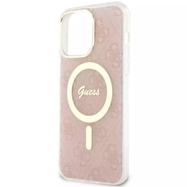 Guess 4G MagSafe case for iPhone 14 Pro Max - pink 5