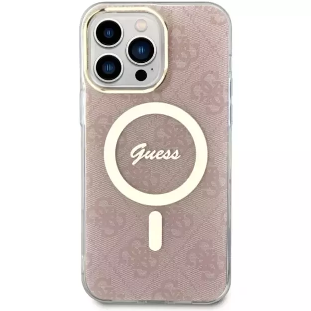 Guess 4G MagSafe case for iPhone 14 Pro Max - pink 2
