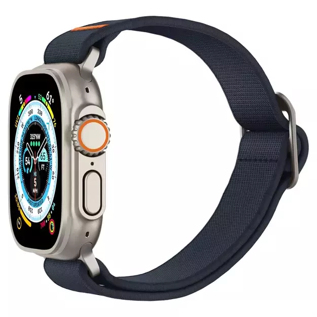 Spigen Fit Lite Ultra Strap for Apple Watch 4/5/6/7/8/9/SE/Ultra (42/44/45/49 mm) - Navy Blue 23