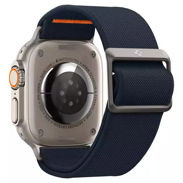 Spigen Fit Lite Ultra Strap for Apple Watch 4/5/6/7/8/9/SE/Ultra (42/44/45/49 mm) - Navy Blue 16