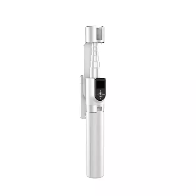 Selfie stick / telescopic pole with tripod Dudao F18W - white