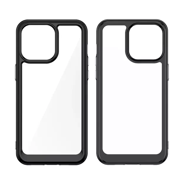 Reinforced case with flexible frame for iPhone 15 Pro Outer Space - blue 7