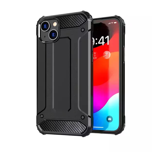 iPhone 15 Plus Hybrid Armor case - black 8