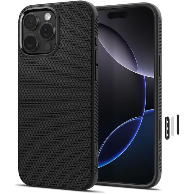 Spigen Liquid Air &rdquo;T&rdquo; MagSafe Case for iPhone 16 Pro Max - Matte Black