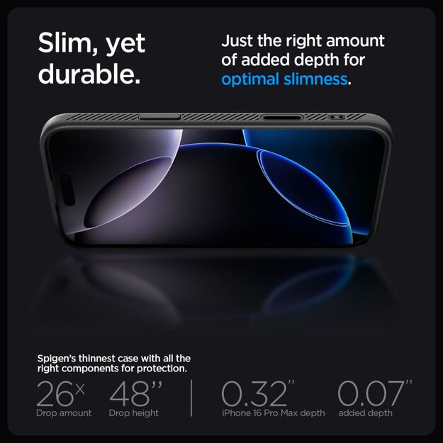 Spigen Liquid Air &rdquo;T&rdquo; MagSafe Case for iPhone 16 Pro Max - Matte Black 12