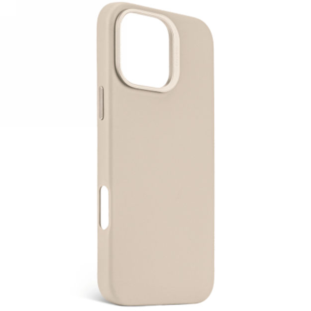 Decoded Leather Backcover case with MagSafe for iPhone 16 Pro Max - beige 1