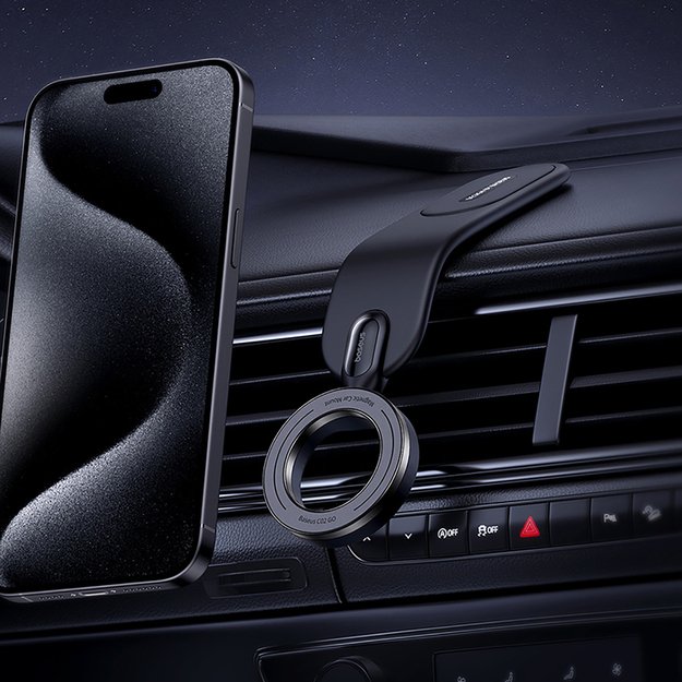 Baseus C02 Go Series MagSafe Compatible Dashboard Mount - Black 8