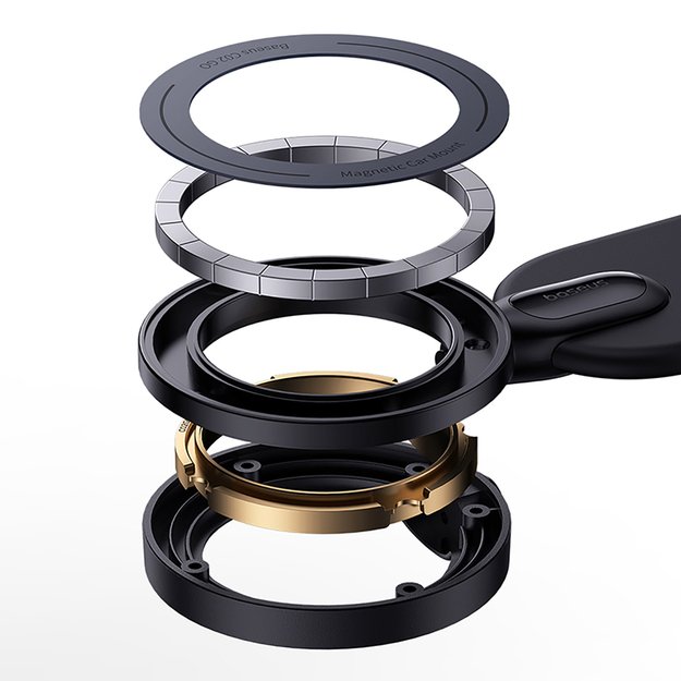 Baseus C02 Go Series MagSafe Compatible Dashboard Mount - Black 3