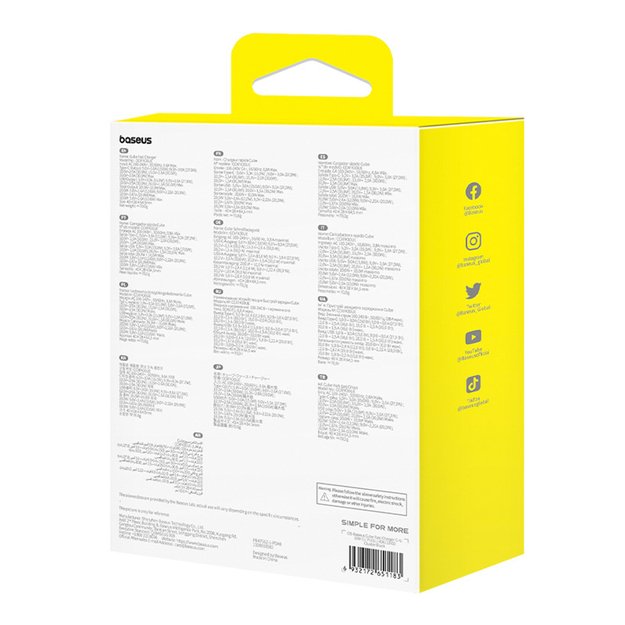 Baseus Cube Pro 30W USB-C USB-A Wall Charger - Black 7