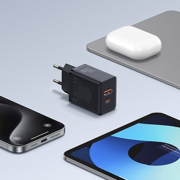 Baseus Cube Pro 30W USB-C USB-A Wall Charger - Black 10