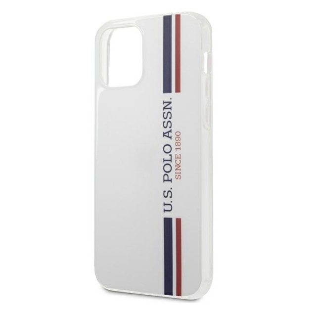US Polo USHCP12MPCUSSWH iPhone 12/12 Pro 6,1  biały/white Tricolor Collection 7