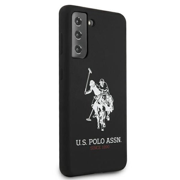 US Polo USHCS21MSLHRBK S21+ G996 czarny/black Silicone Logo 3