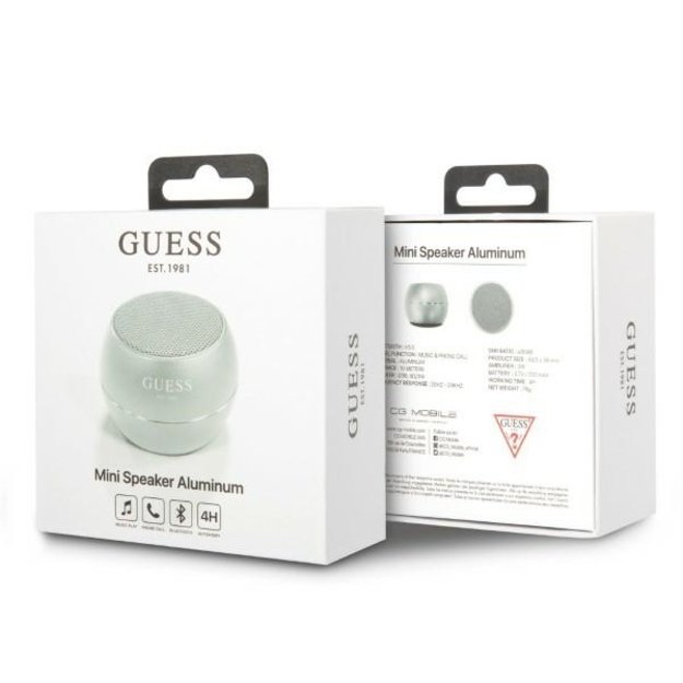 Guess Bluetooth speaker GUWSALGEG Speaker mini gray / gray 3