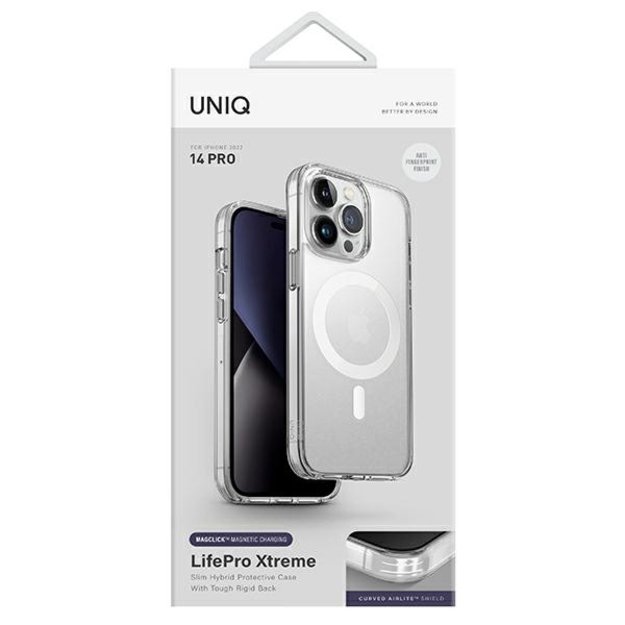 Uniq LifePro Xtreme Magclick Charging case for iPhone 14 Pro - transparent 3
