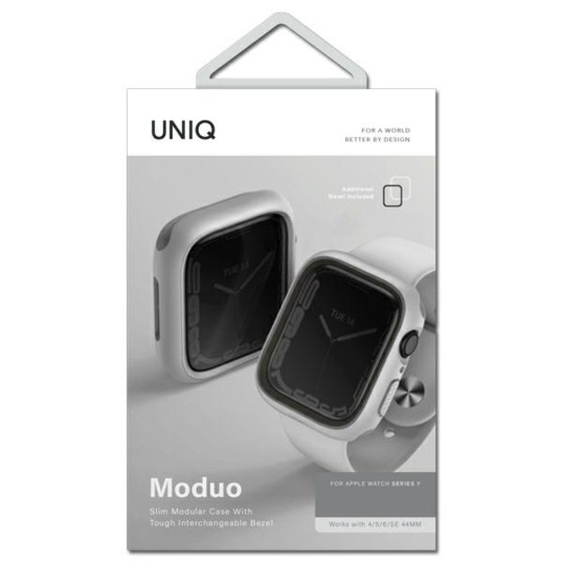 Uniq Moduo case for Apple Watch 4/5/6/7/8/SE/SE2 40/41mm - chalk gray 4