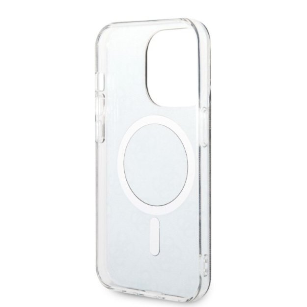 Set Guess GUBPP14LH4EACSK Case+ Charger iPhone 14 Pro 6.1  black/black hard case 4G Print MagSafe 6