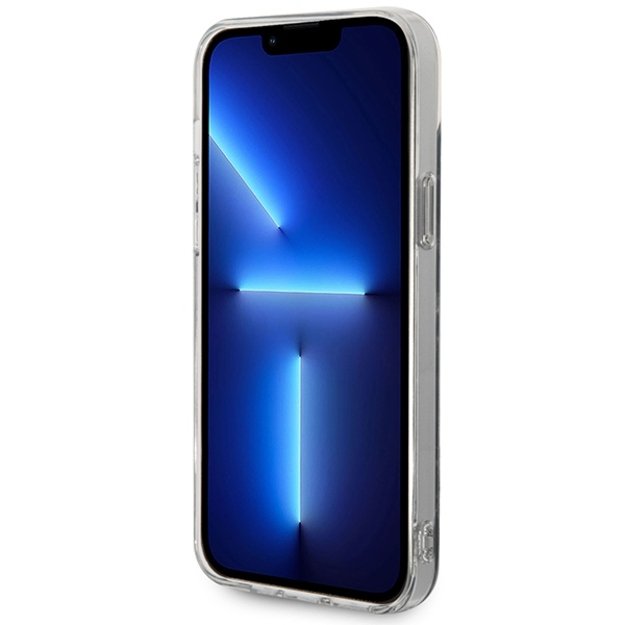 Set Guess GUBPP14MHMEACSK Case+ Charger iPhone 14 Plus 6.7  black/black hard case Marble MagSafe 4