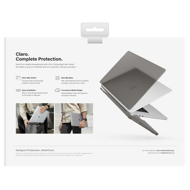Uniq Claro case for MacBook Air 13 (2022) - gray 3