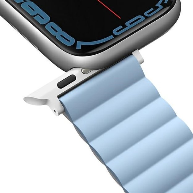 Uniq Revix strap for Apple Watch 1/2/3/4/5/6/7/8/SE/SE2/Ultra 42/44/45/49mm - white and blue 6