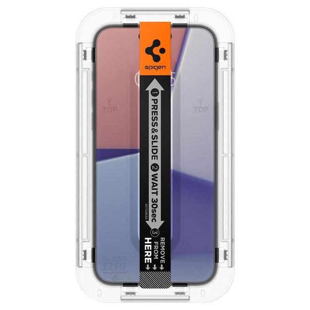 Spigen Glas.tR EZ Fit Tempered Glass for iPhone 15 Plus / 16 Plus - 2 pcs. 2