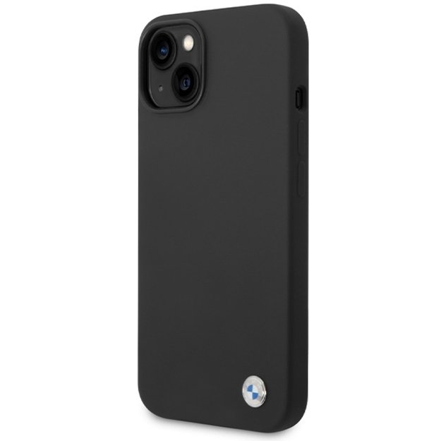 BMW Silicone Metal Logo case for iPhone 15 / 14 / 13 - black 1