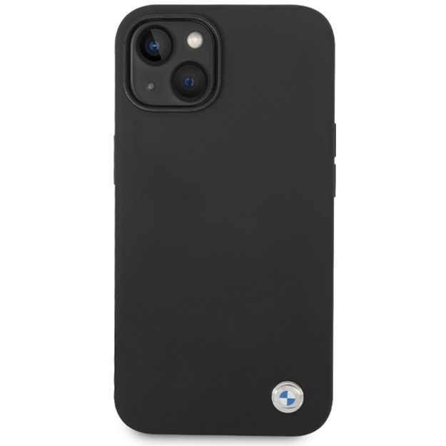 BMW Silicone Metal Logo case for iPhone 15 / 14 / 13 - black 2