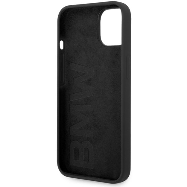 BMW Silicone Metal Logo case for iPhone 15 / 14 / 13 - black 6