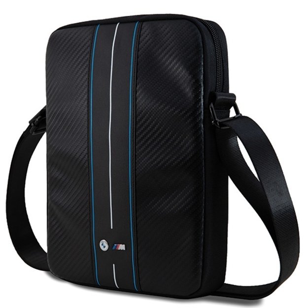 BMW Carbon &amp  Blue Stripe bag for a 10&quot  tablet - black 1