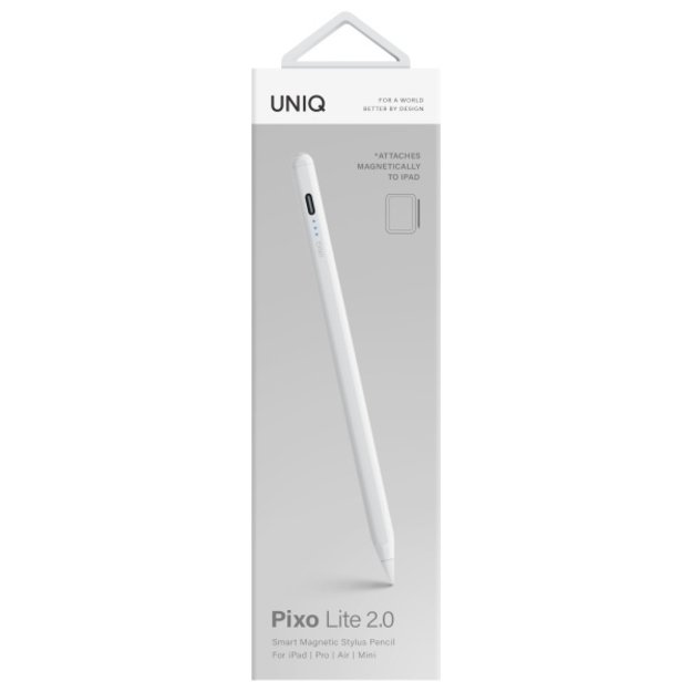 Uniq Pixo Lite 2.0 Magnetic Stylus for iPad - White 2