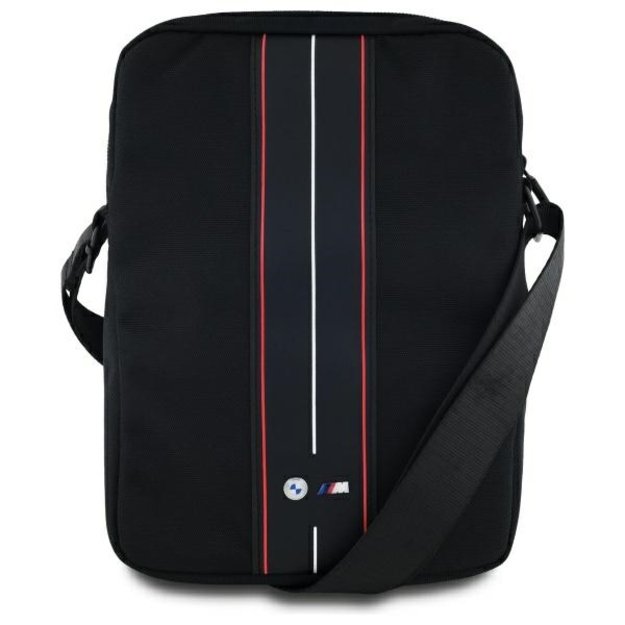BMW BMTB10COMPVSKR Tablet Bag 10&quot  Black Nylon Red Stripe