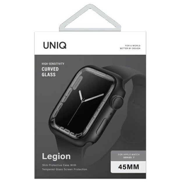 Uniq Legion case for Apple Watch Series 7/8/9 45mm black/black 1