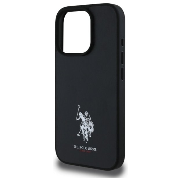US Polo USHCP15XPGEK iPhone 15 Pro Max 6.7&quot  black/black Leather Embroidered DH Color 5